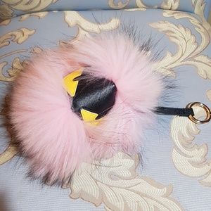 FAUX FUR BAG CHARM LARGE